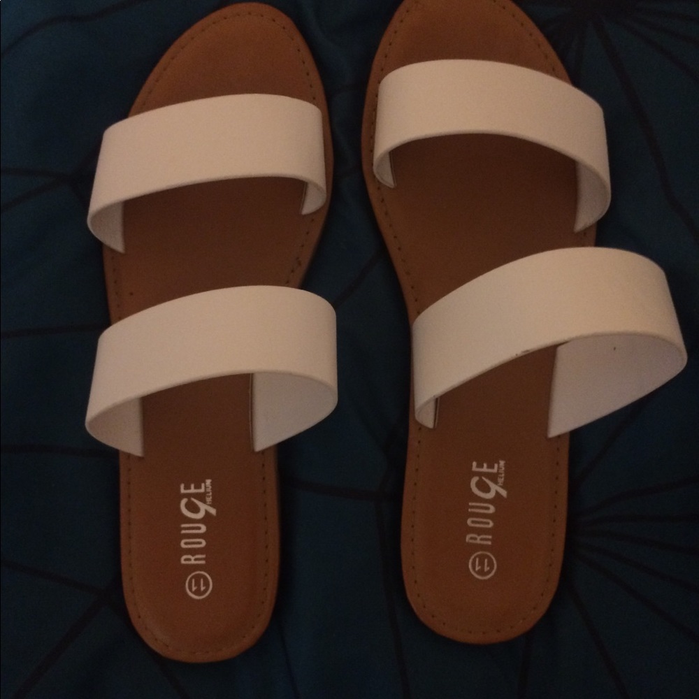 Brand New !!! Rouge Sandals White size 11